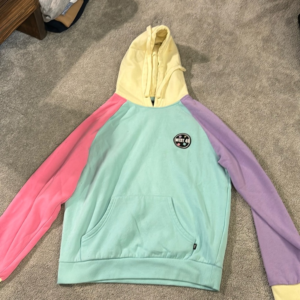 West 49 colourful sweater